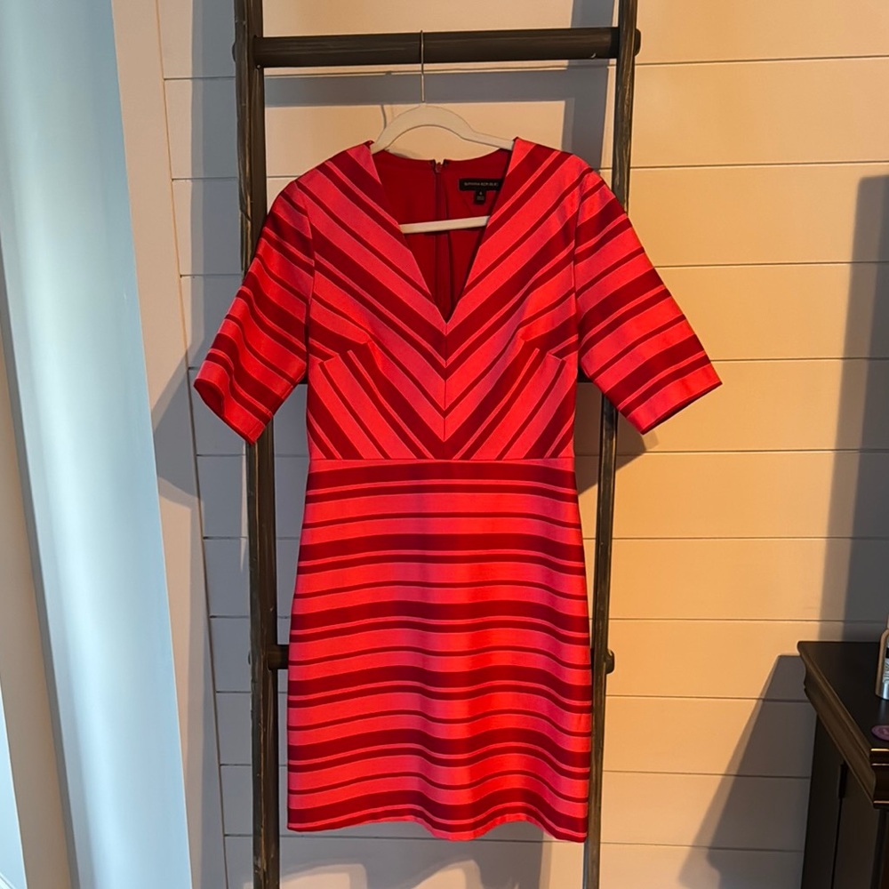 Banana Republic Striped Red Dress